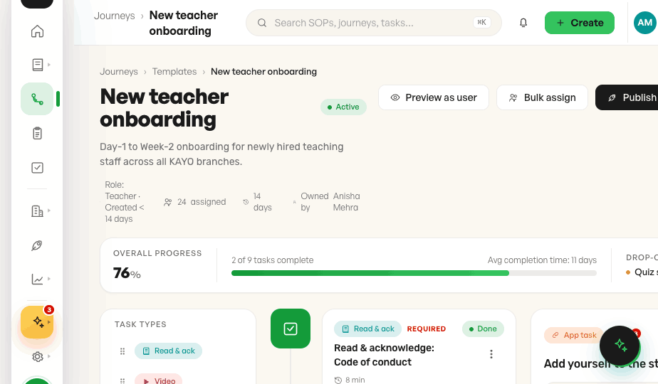Journey builder